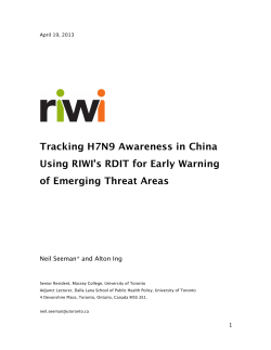 An Epidemic Rising in China?