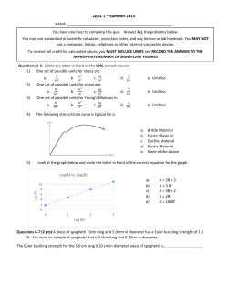 Quiz 1 - Whiting School of Engineering