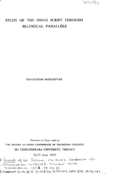 Study of the Indus script through bi