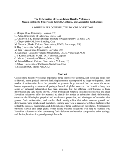 1 The Deformation of Ocean-Island Basaltic Volcanoes