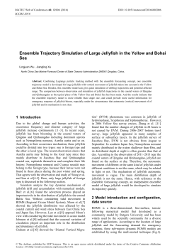 Ensemble Trajectory Simulation of Large Jellyfish in the Yellow and