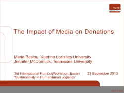The Impact of Media on Donations