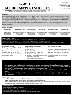 FORT LEE - My Army One Source