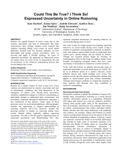 Could This Be True? I Think So!