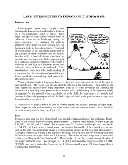lab 5: introduction to topographic (topo) - U
