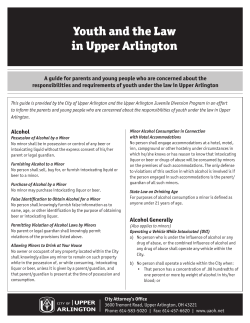 Youth and the Law in Upper Arlington