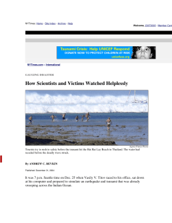 How Scientists and Victims Watched Helplessly