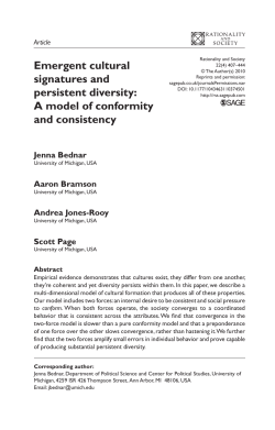 Emergent cultural signatures and persistent diversity: A model of