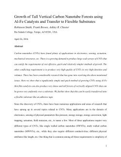 Growth of Tall Vertical Carbon Nanotube Forests
