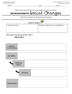 Social Reform