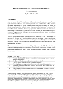 Freedom of expression