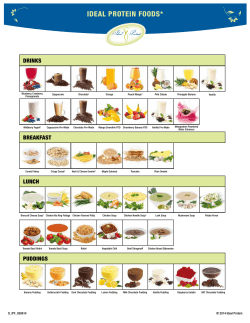 IDEAL PROTEIN FOODS