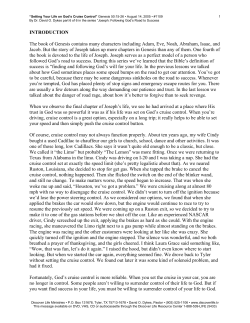 Setting Your Life on God`s Cruise Control