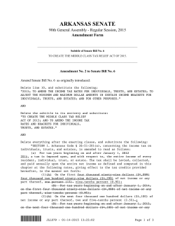 Amendment S2 - Arkansas General Assembly