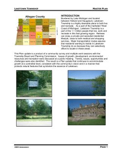 INTRODUCTION - Laketown Township