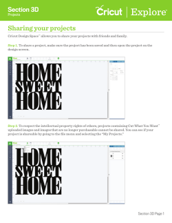 Sharing your projects