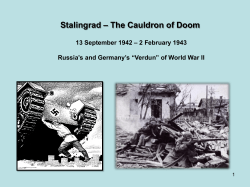 Stalingrad &ndash; The Cauldron of Doom