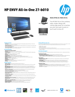 HP ENVY All-in-One 27-b010
