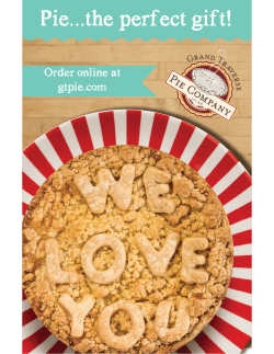 Homemade Pie Delivery - Grand Traverse Pie Company