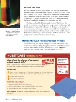 Friction in Air