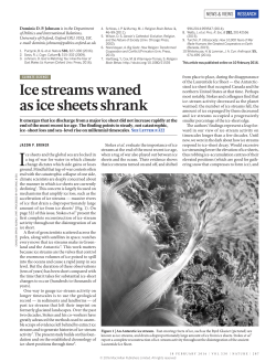 Ice streams waned as ice sheets shrank