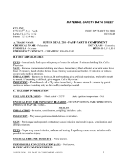 FIRE AND EXPLOSION - Flash point > 212&deg;F Auto ignition