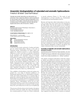 Anaerobic biodegradation of saturated and aromatic hydrocarbons