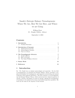 Sasaki`s Entropic Balance Tornadogenesis