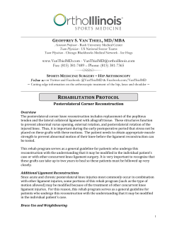 Posterolateral Corner Reconstruction