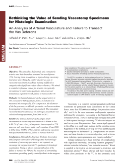 Rethinking the Value of Sending Vasectomy Specimens for