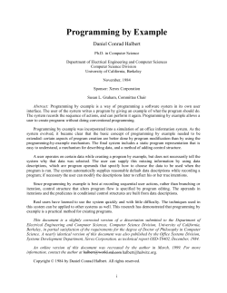 Programming by Example