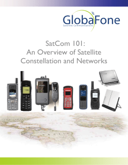 SatCom 101: An Overview of Satellite Constellation and