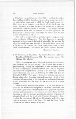 Book Reviews EH Harriman, A Biography.