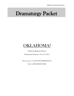 Dramaturgy Packet