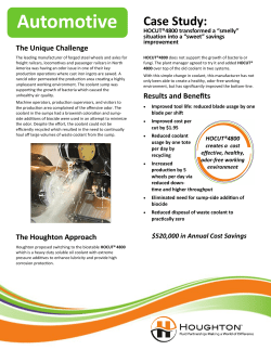 Automotive - Houghton Metalworking Fluids