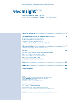 Facts &ndash; Opinions &ndash; Background