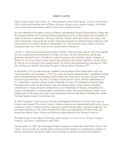 Jimmy Carter (James Earl Carter, Jr.), 39th president of the United