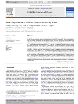 Nitrate in groundwater of China: Sources and driving forces