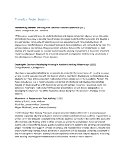 Thursday Poster Sessions