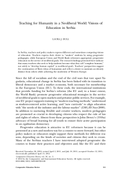 Teaching for Humanity in a Neoliberal World