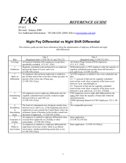 Night Pay Differential vs Night Shift Differential