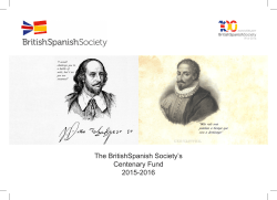 BritishSpanish Society`s Centenary Brochure