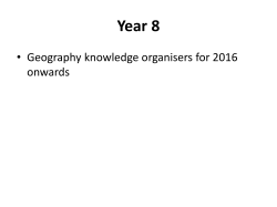 Geography Knowledge Organisers