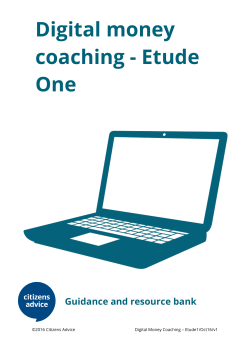 Etude 1 - online basics - session pack