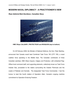 modern naval diplomacy - a practitioner`s view