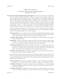 Geometry and Geometric Programming
