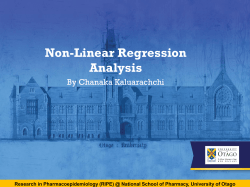 Non-Linear Regression Analysis