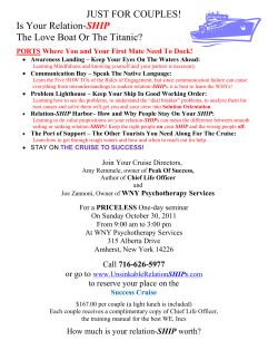 Is Your Relation-SHIP The Love Boat Or The Titanic?