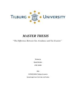 master thesis - Tilburg University