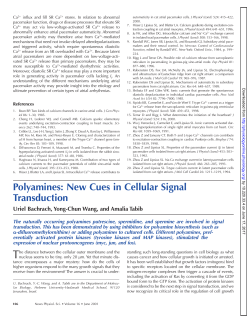 Polyamines: New Cues in Cellular Signal Transduction